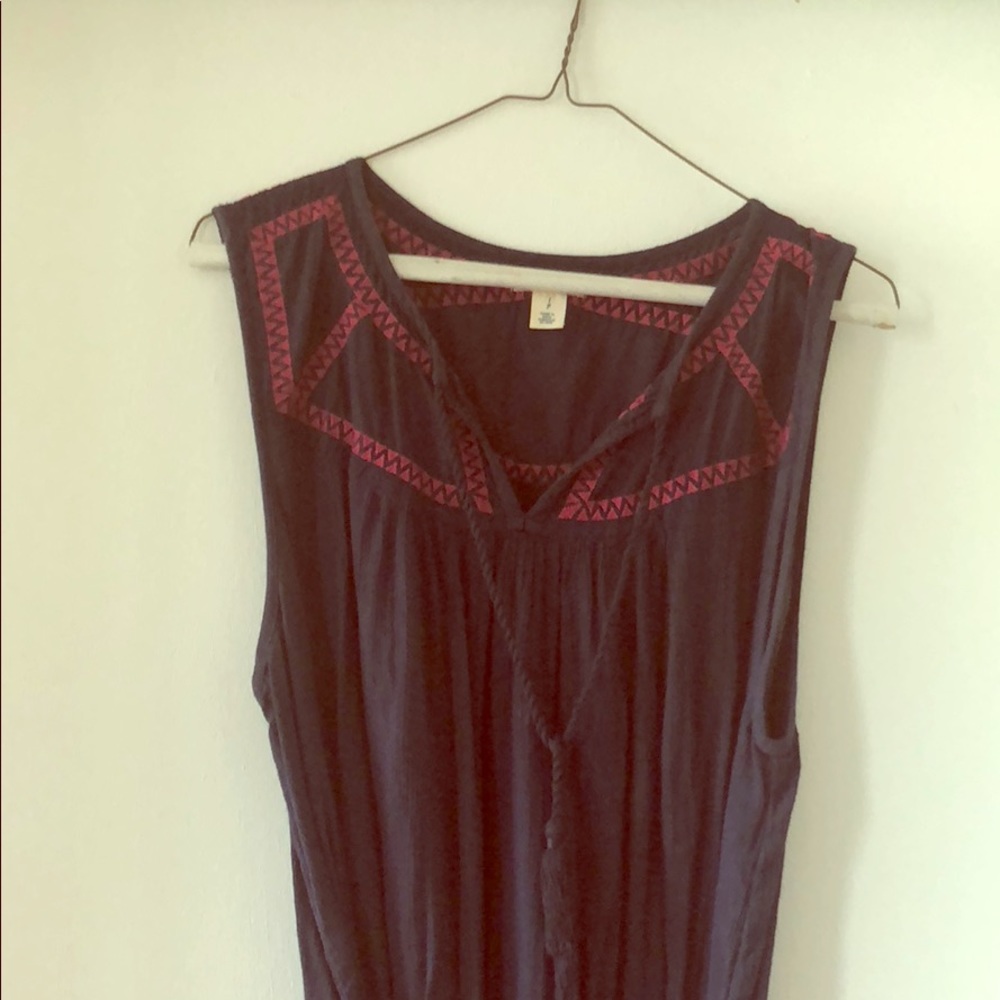 Peasant midi dress